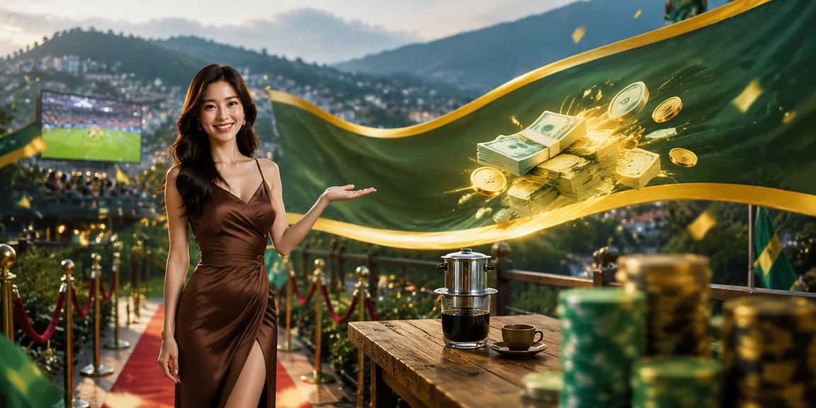 Người dùng tại Sapa theo dõi cashback và điểm thưởng trên điện thoại giữa thiên nhiên